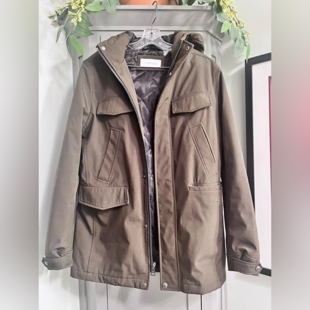 Calvin Klein Winter Coat Green